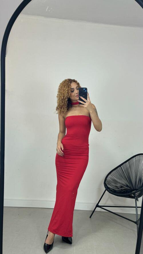 VESTIDO CLARICE DRAPEADO LATERAL