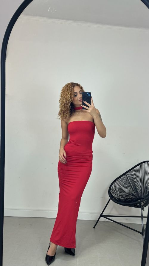 VESTIDO CLARICE DRAPEADO LATERAL