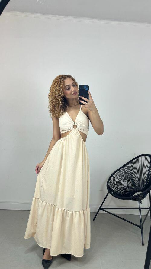 VESTIDO LONGO STRASS ARGOLA