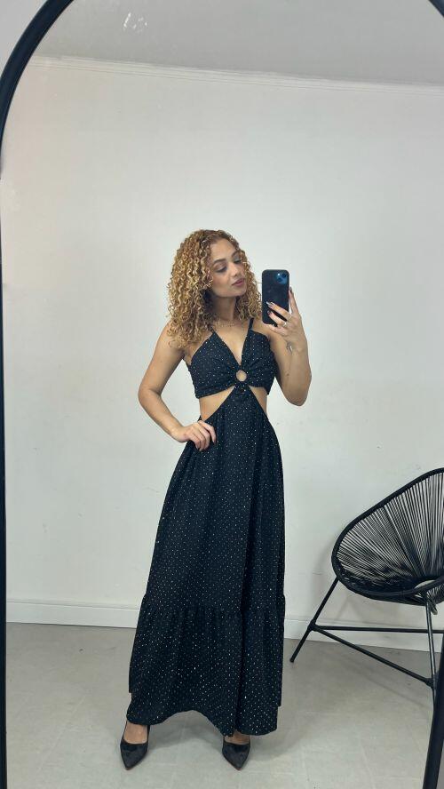VESTIDO LONGO STRASS ARGOLA