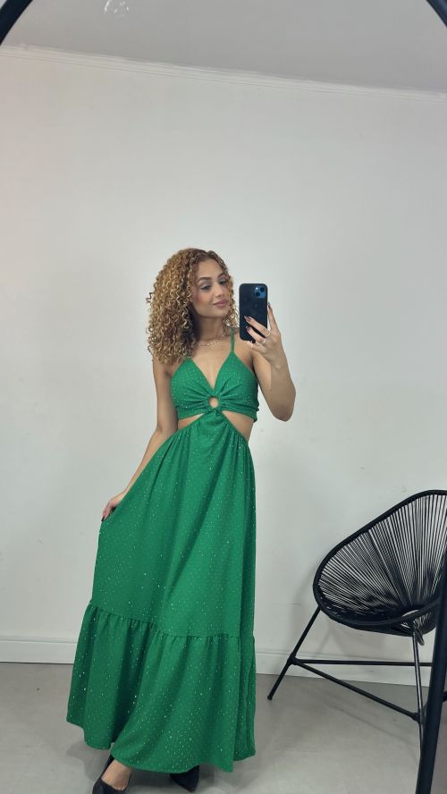 VESTIDO LONGO STRASS ARGOLA
