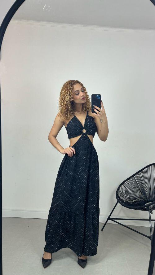 VESTIDO LONGO STRASS ARGOLA
