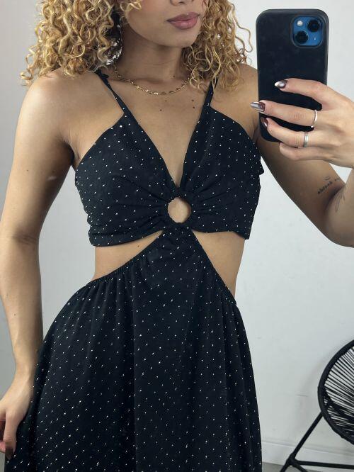 VESTIDO LONGO STRASS ARGOLA