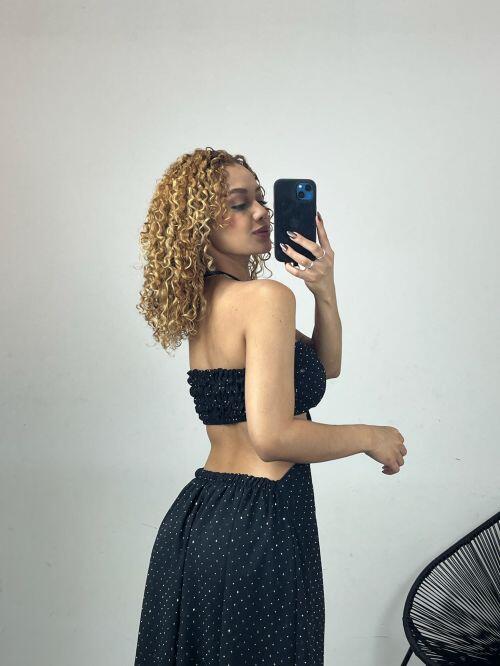 VESTIDO LONGO TOMARA QUE CAIA STRASS