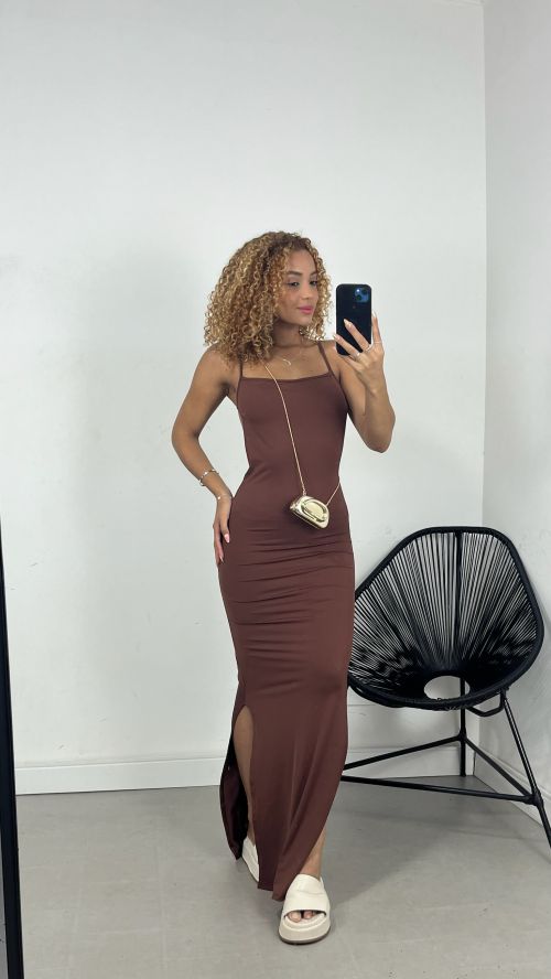 VESTIDO RETO COSTAS NUA POLIAMIDA