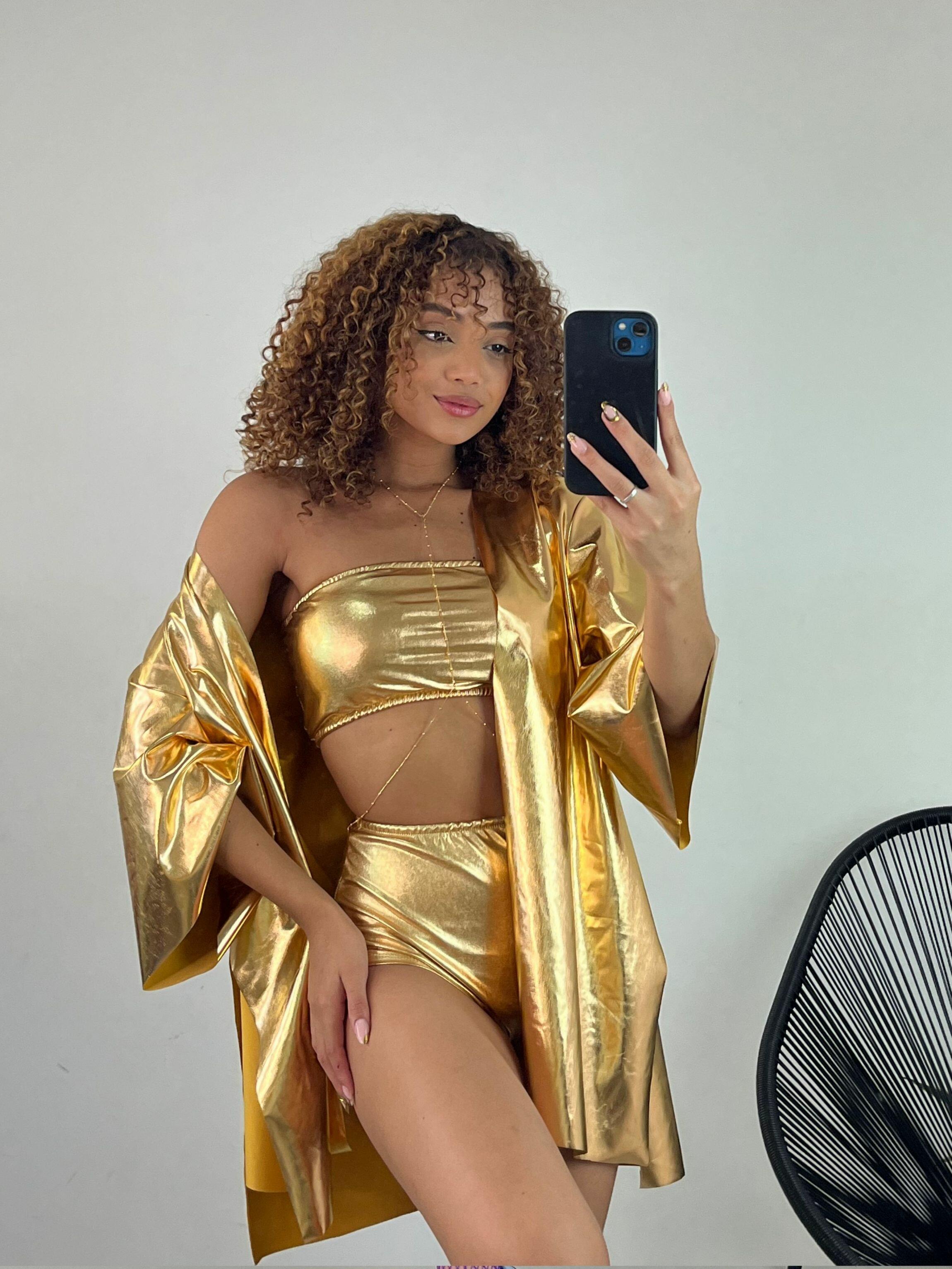 KIMONO METALIZADO