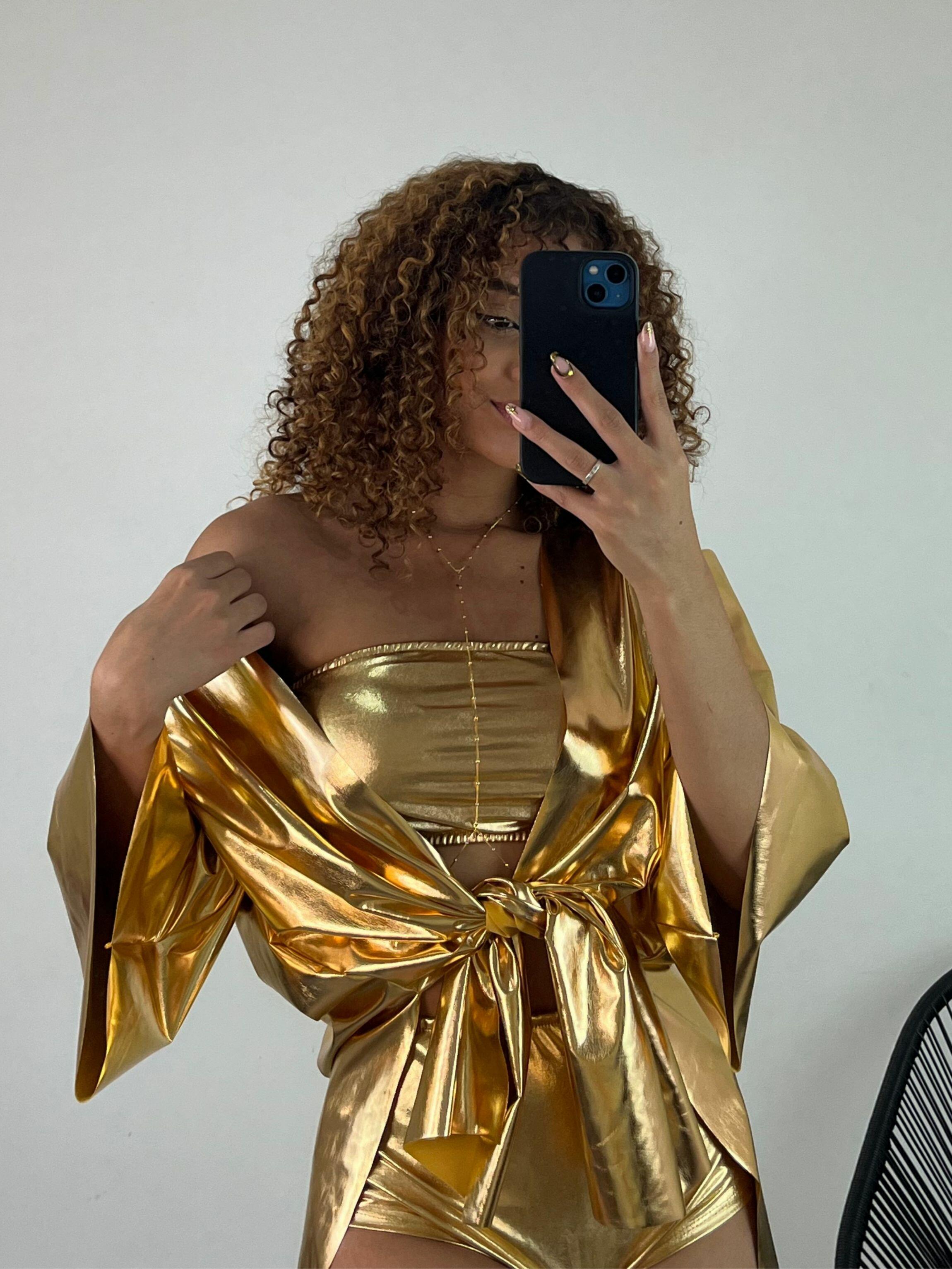 KIMONO METALIZADO