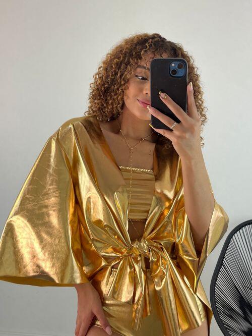 KIMONO METALIZADO