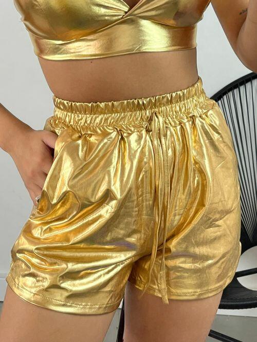SHORT METALIZADO