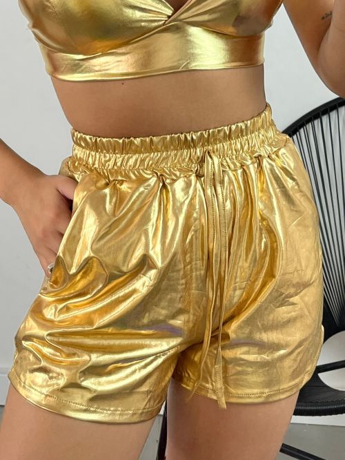 SHORT METALIZADO