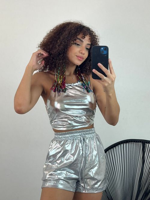 SHORT METALIZADO