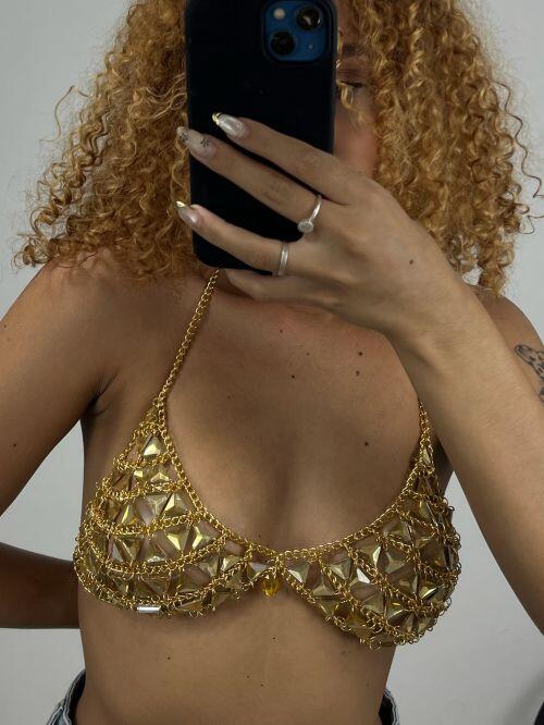 TOP CORTININHA PEDRARIA