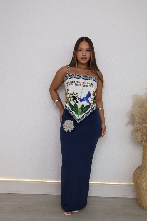 CROPPED LENÇO BICO