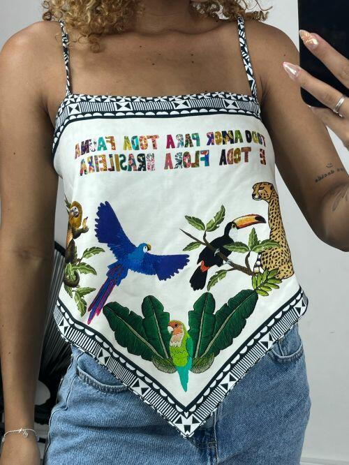 CROPPED LENÇO BICO