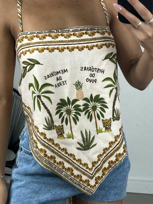 CROPPED LENÇO BICO