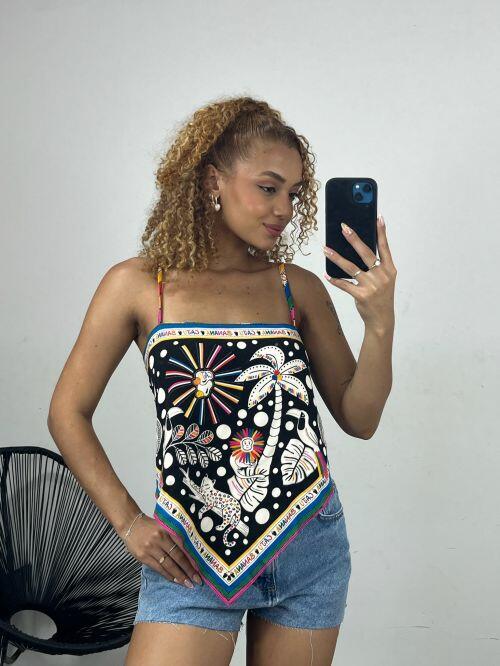 CROPPED LENÇO BICO