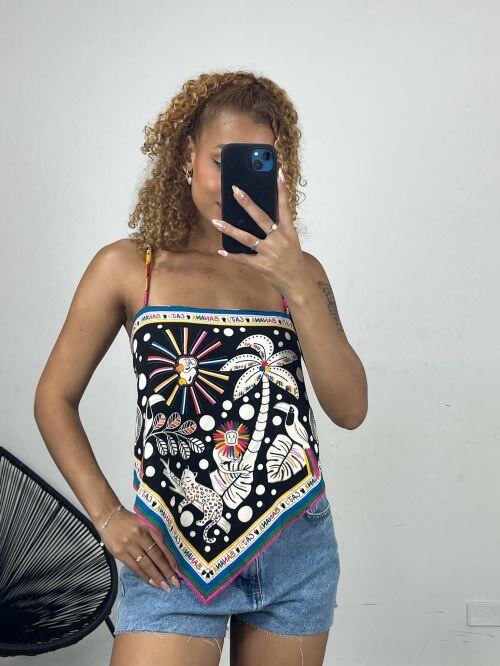 CROPPED LENÇO BICO