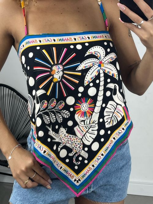 CROPPED LENÇO BICO