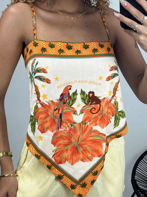 CROPPED LENÇO BICO