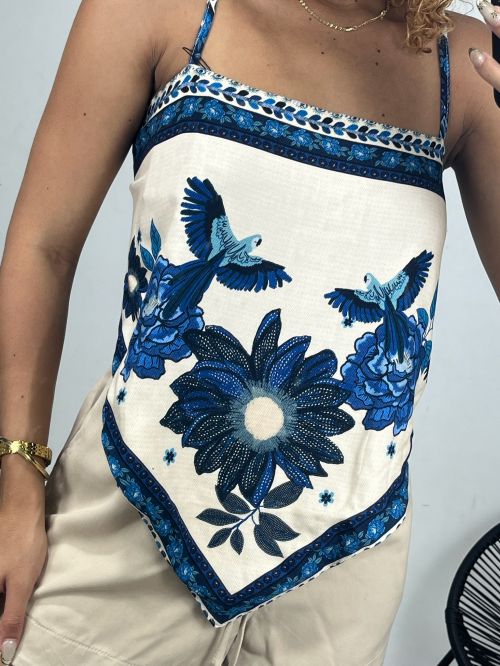 CROPPED LENÇO BICO