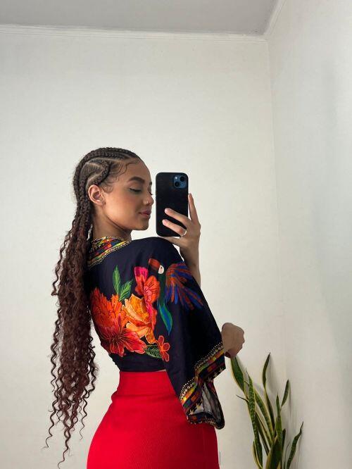 CROPPED MORCEGO ESTAMPADO