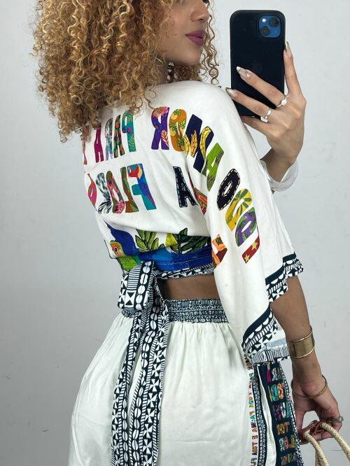 CROPPED MORCEGO ESTAMPADO