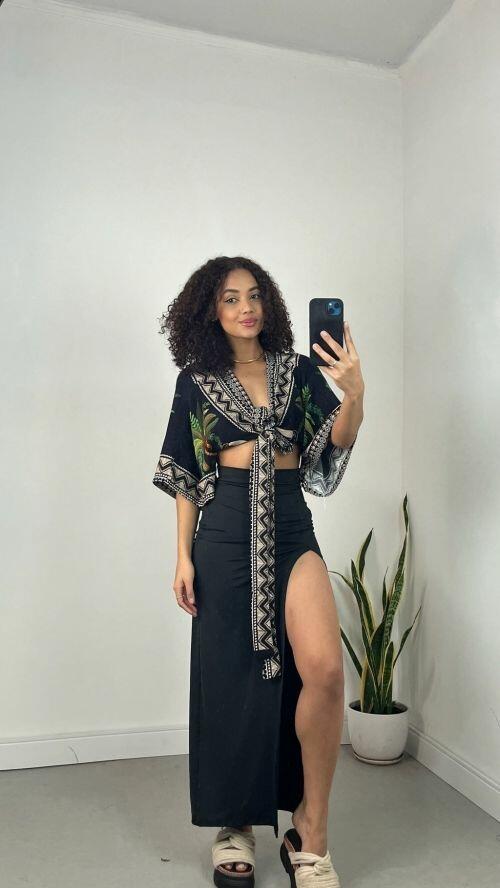 CROPPED MORCEGO ESTAMPADO