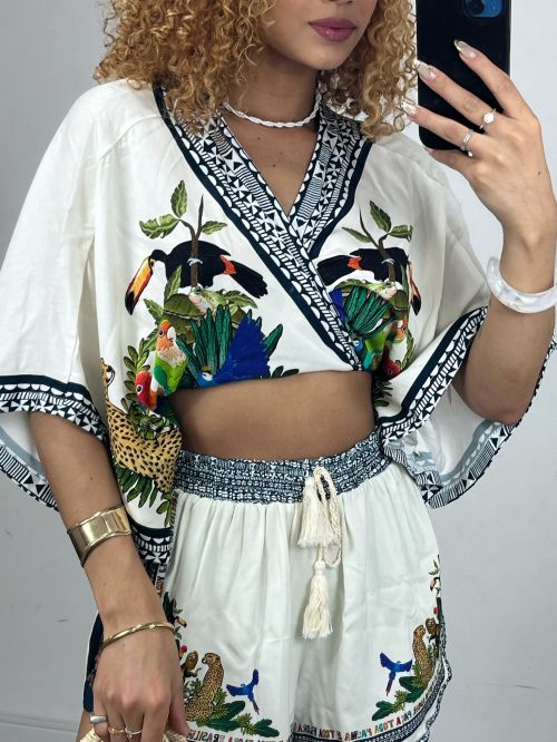 CROPPED MORCEGO ESTAMPADO