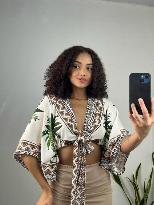 CROPPED MORCEGO ESTAMPADO