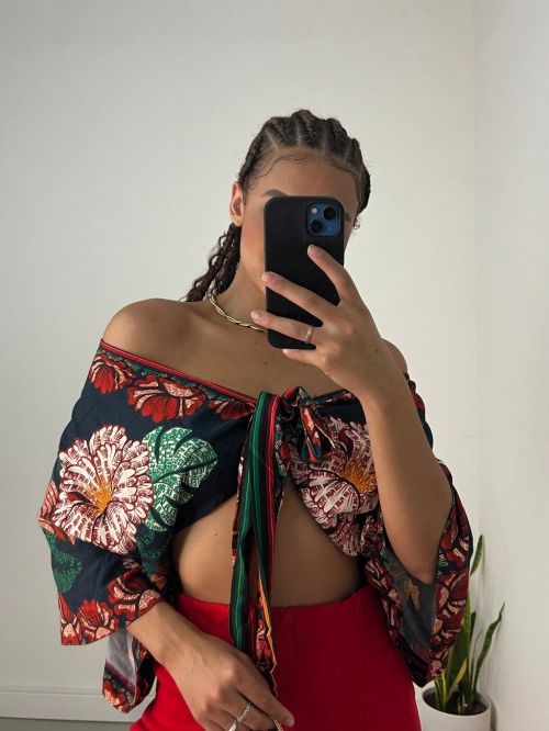 CROPPED MORCEGO ESTAMPADO