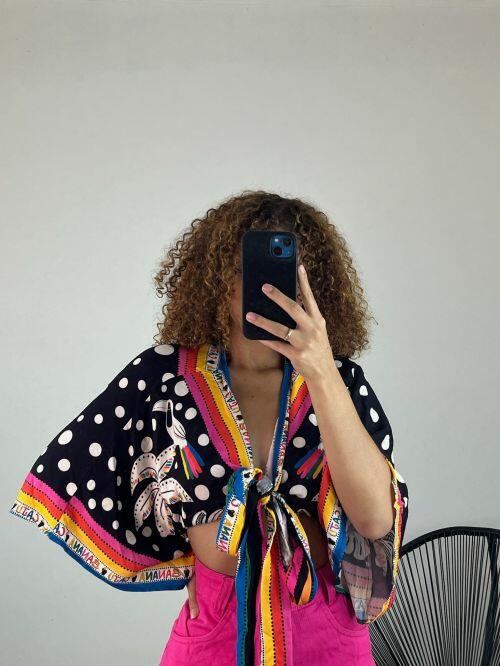 CROPPED MORCEGO ESTAMPADO