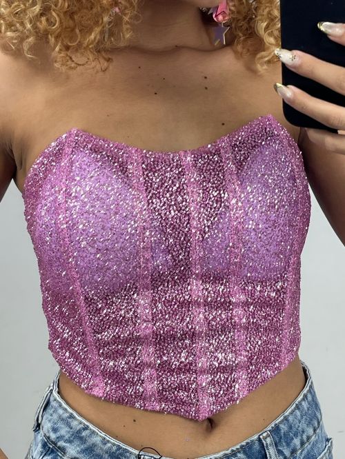 CORSET BICO BRILHO