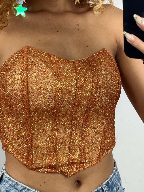 CORSET BICO BRILHO