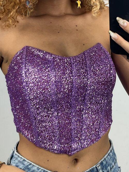 CORSET BICO BRILHO