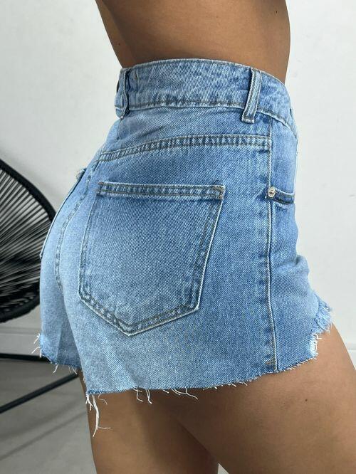SHORT JEANS BARRA FIO