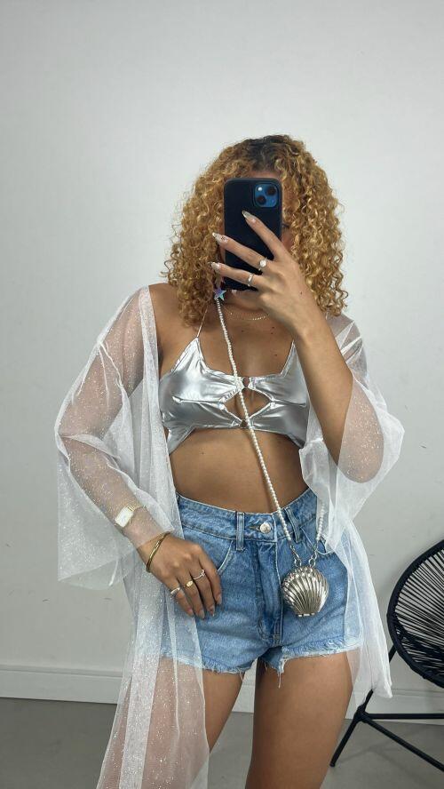 KIMONO TULE GLITTER