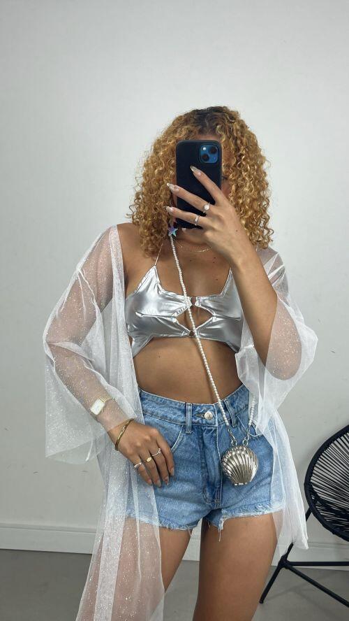 KIMONO TULE GLITTER