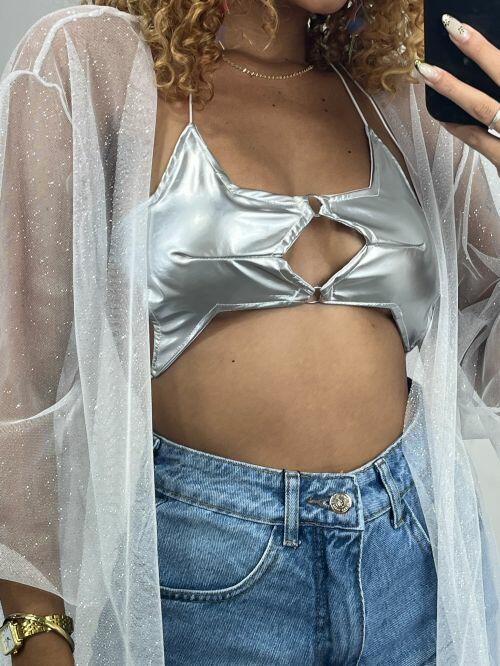 KIMONO TULE GLITTER