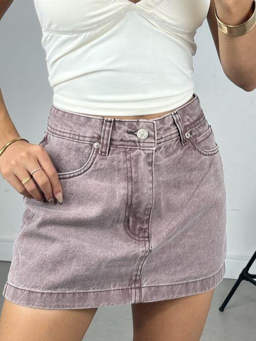 SHORT SAIA MARROM MARMORIZADO