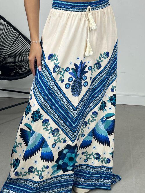 SAIA LONGA ESTAMPADA VISCOSE
