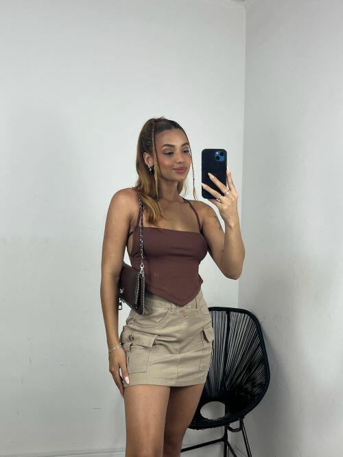 CROPPED LENÇO AMARRAÇÃO