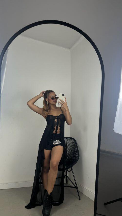 CROPPED TUNICA TULE