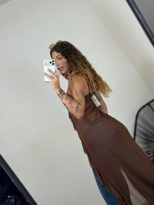 CROPPED TUNICA TULE
