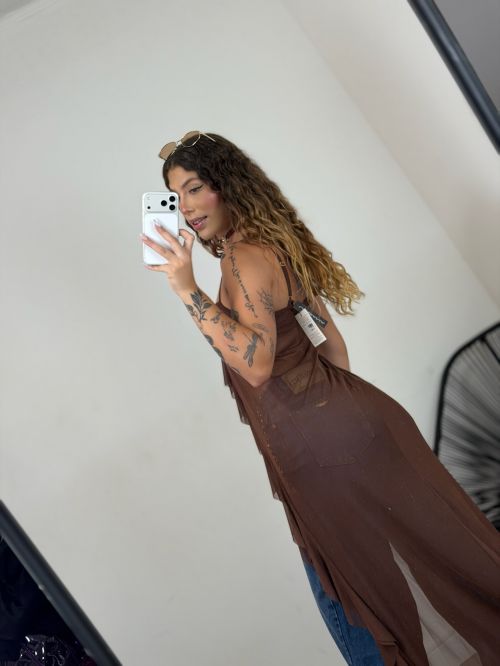 CROPPED TUNICA TULE
