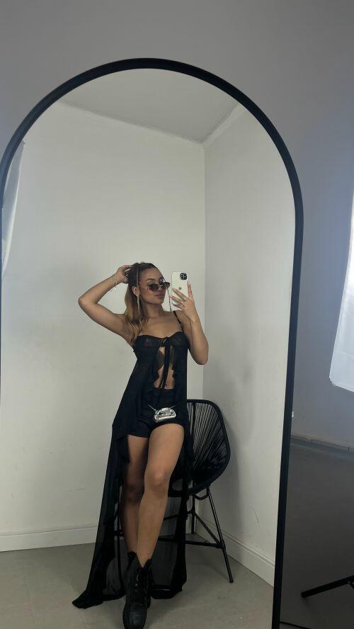 CROPPED TUNICA TULE
