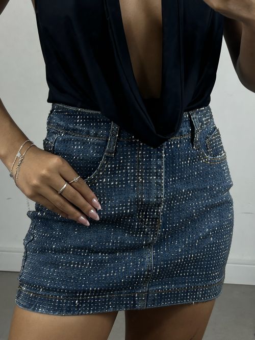 SHORT SAIA JEANS STRASS