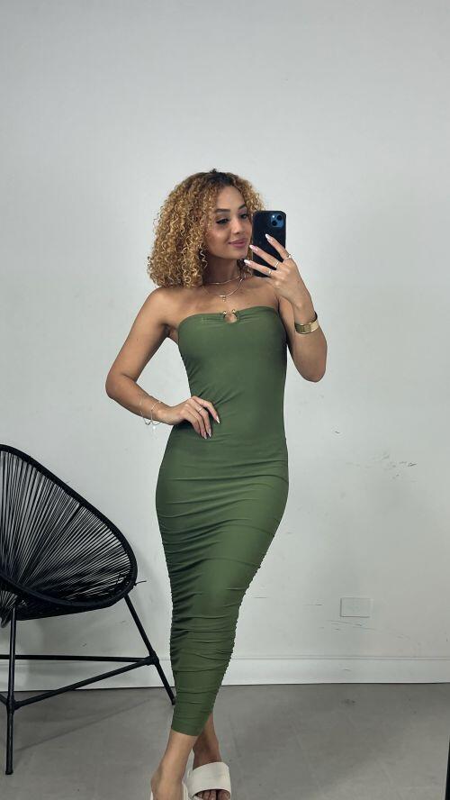 VESTIDO FIVELA POLIAMIDA