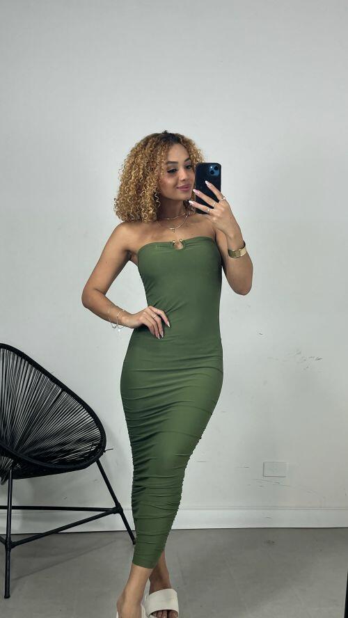VESTIDO FIVELA POLIAMIDA