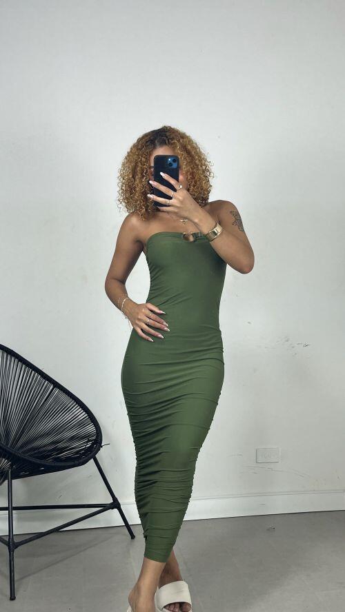 VESTIDO FIVELA POLIAMIDA