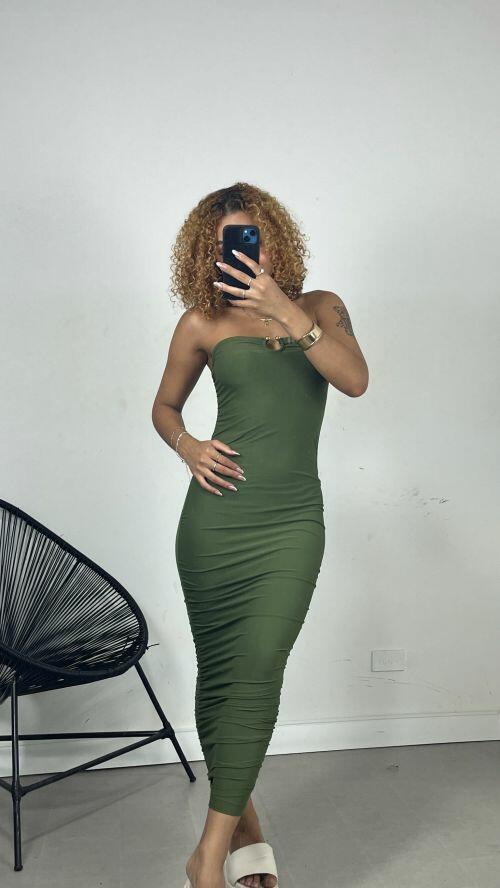 VESTIDO FIVELA POLIAMIDA